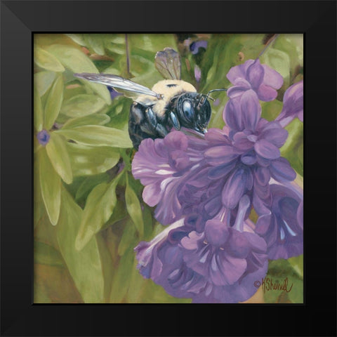 A Regal Throne Black Modern Wood Framed Art Print by Sherrill, Kate