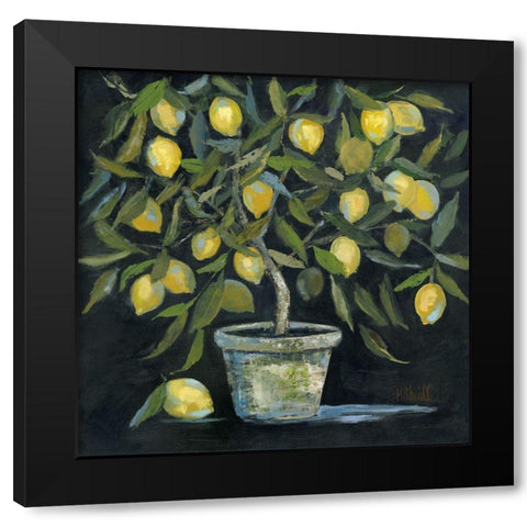 Lemon Tree Black Modern Wood Framed Art Print by Sherrill, Kate