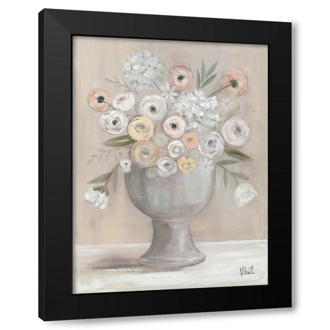 Floral Bouquet Black Modern Wood Framed Art Print with Double Matting by Sherrill, Kate