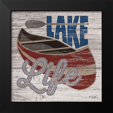 Lafe Life Canoe Black Modern Wood Framed Art Print by Sherrill, Kate