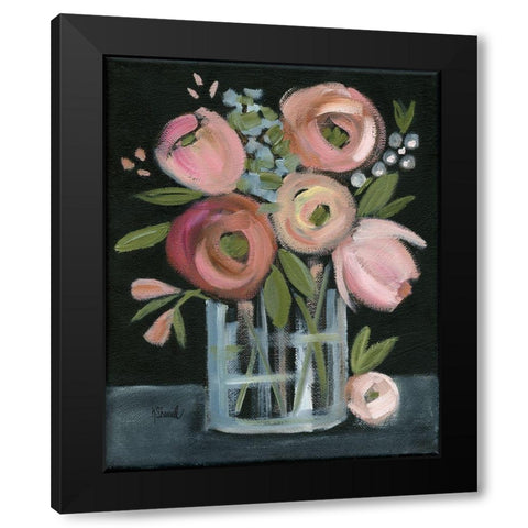 Bountiful Bouquet Black Modern Wood Framed Art Print by Sherrill, Kate