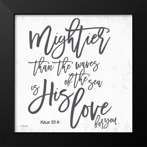 Mightier than the Waves   Black Modern Wood Framed Art Print by Sherrill, Kate