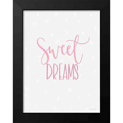 Sweet Dreams Black Modern Wood Framed Art Print by Larson, Lisa