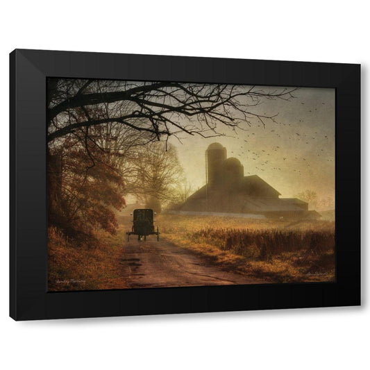 Sunday Morning Black Modern Wood Framed Art Print with Double Matting by Deiter, Lori
