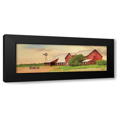 Brownsville Farm Black Modern Wood Framed Art Print with Double Matting by Deiter, Lori