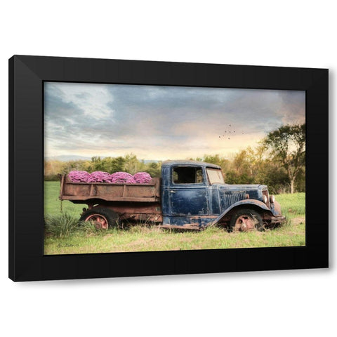 Flower Delivery Black Modern Wood Framed Art Print with Double Matting by Deiter, Lori