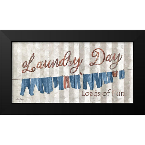 Laundry Day Black Modern Wood Framed Art Print by Deiter, Lori
