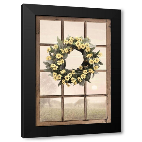Country Gazing Black Modern Wood Framed Art Print by Deiter, Lori