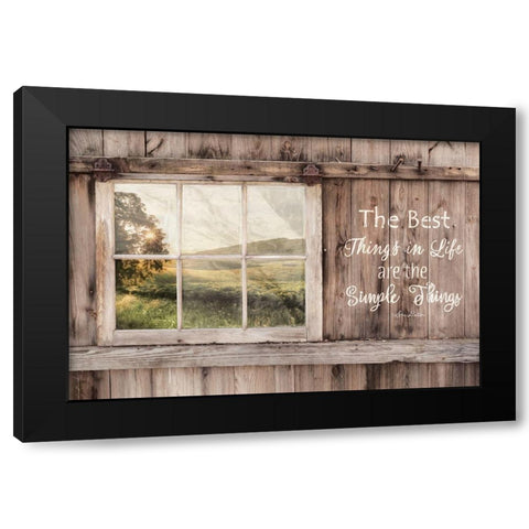 The Simple Things Black Modern Wood Framed Art Print with Double Matting by Deiter, Lori