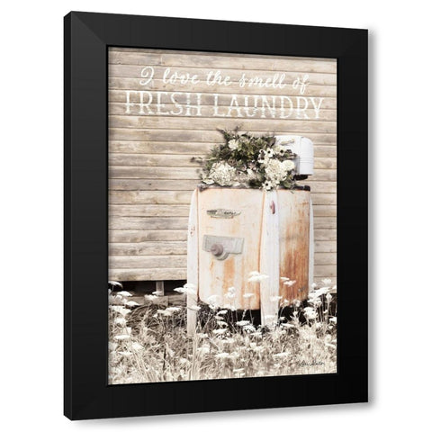 Fresh Laundry Black Modern Wood Framed Art Print with Double Matting by Deiter, Lori