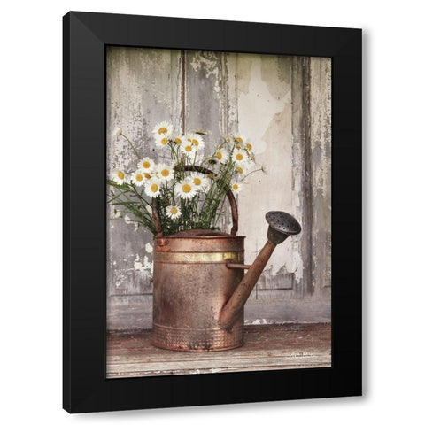 The Friendliest Flowers Black Modern Wood Framed Art Print with Double Matting by Deiter, Lori