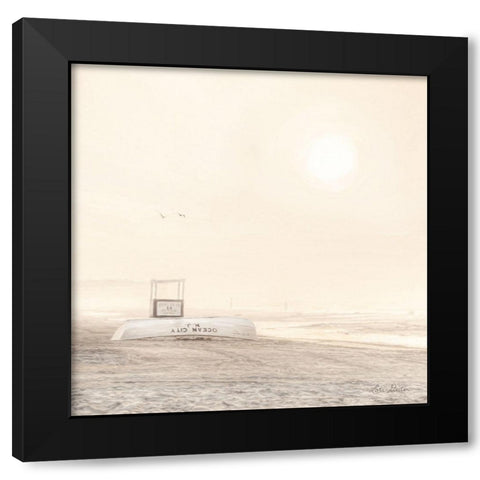 Bleached Beach   Black Modern Wood Framed Art Print by Deiter, Lori