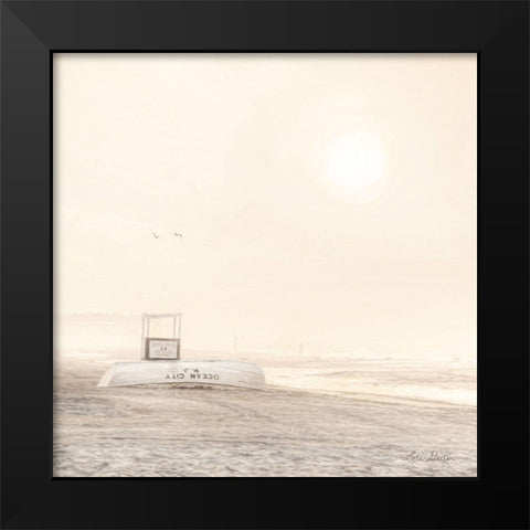 Bleached Beach   Black Modern Wood Framed Art Print by Deiter, Lori