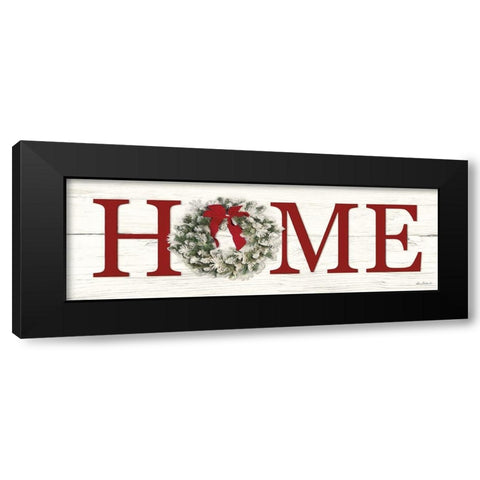 Christmas Home Black Modern Wood Framed Art Print with Double Matting by Deiter, Lori