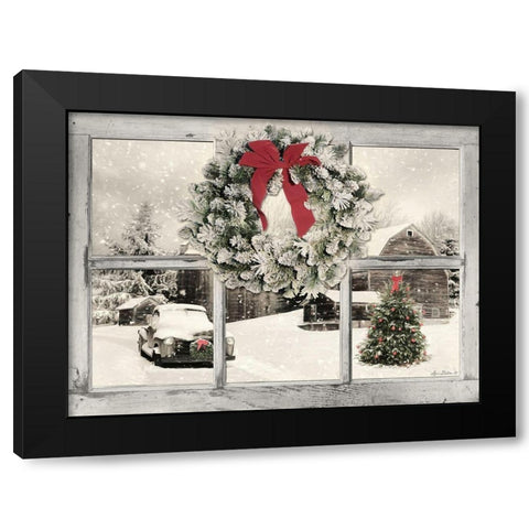 Its Cold Outside  Black Modern Wood Framed Art Print with Double Matting by Deiter, Lori