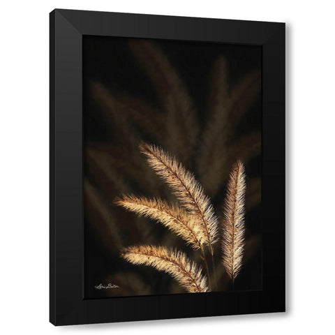 Golden Grass I Black Modern Wood Framed Art Print with Double Matting by Deiter, Lori