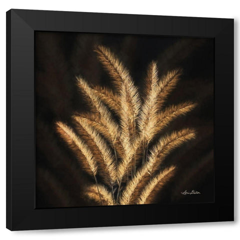 Golden Grass II Black Modern Wood Framed Art Print by Deiter, Lori