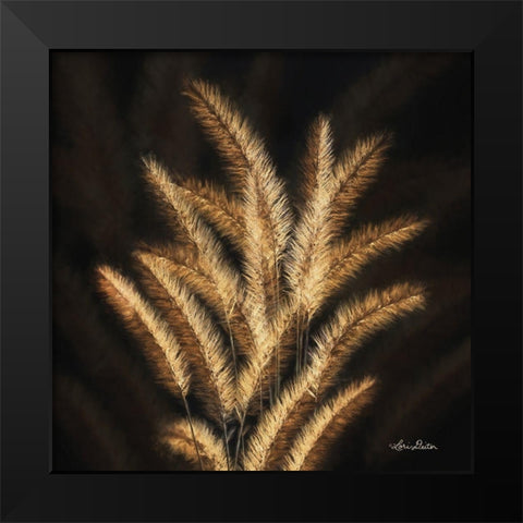 Golden Grass II Black Modern Wood Framed Art Print by Deiter, Lori