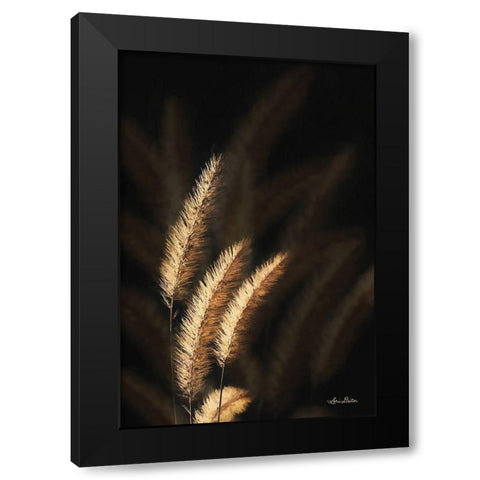 Golden Grass III Black Modern Wood Framed Art Print with Double Matting by Deiter, Lori