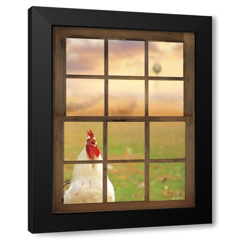 Alarm Clock Black Modern Wood Framed Art Print with Double Matting by Deiter, Lori