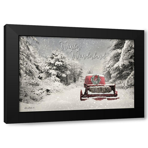 Winter Wonderland   Black Modern Wood Framed Art Print with Double Matting by Deiter, Lori