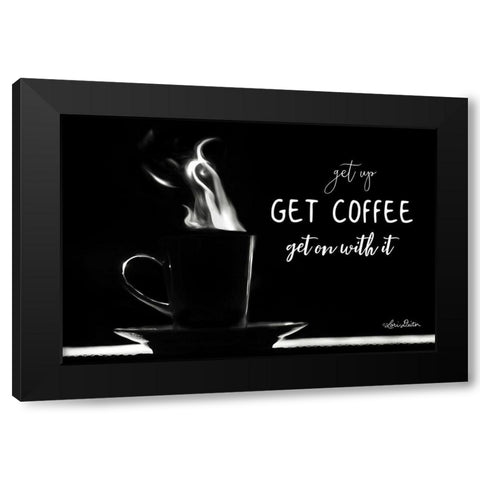 Get Coffee Black Modern Wood Framed Art Print with Double Matting by Deiter, Lori