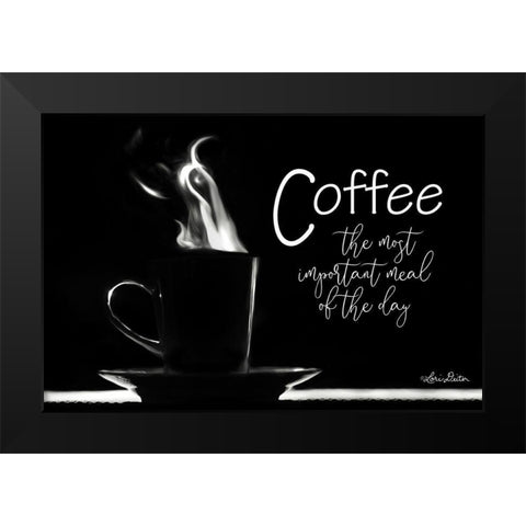 Most Important Meal Black Modern Wood Framed Art Print by Deiter, Lori