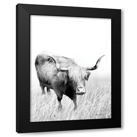 Kiss My Hairy Face Black Modern Wood Framed Art Print with Double Matting by Deiter, Lori