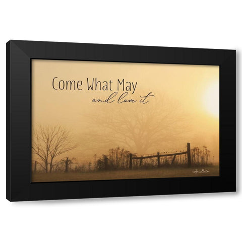 Come What May   Black Modern Wood Framed Art Print with Double Matting by Deiter, Lori