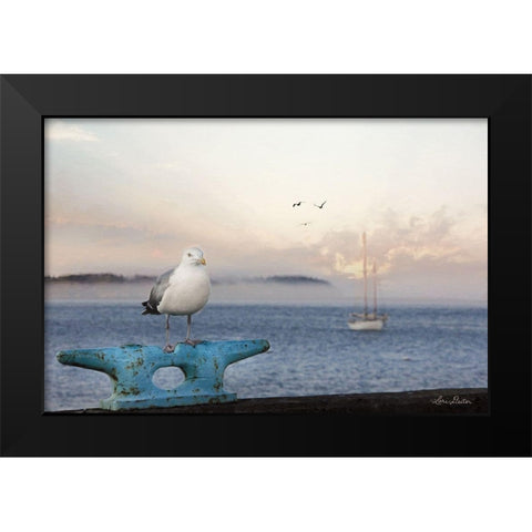 Eastport Dockmaster Black Modern Wood Framed Art Print by Deiter, Lori
