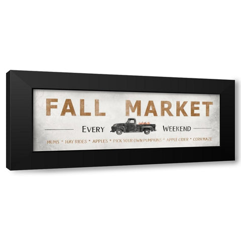 Fall Market   Black Modern Wood Framed Art Print with Double Matting by Deiter, Lori