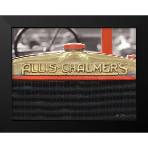 Allis-Chalmers Black Modern Wood Framed Art Print by Deiter, Lori