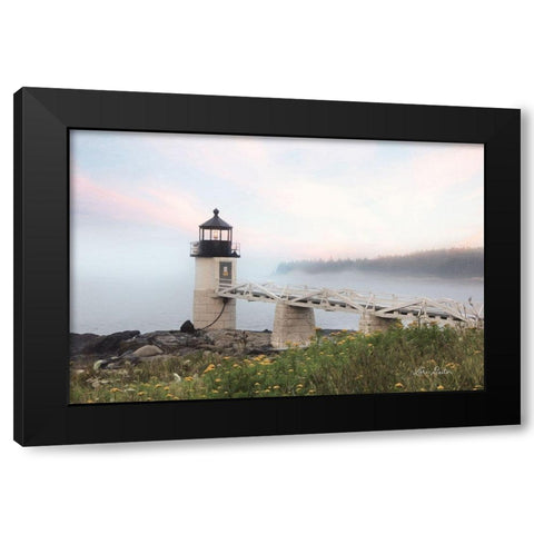Marshall Point Lighthouse Black Modern Wood Framed Art Print with Double Matting by Deiter, Lori