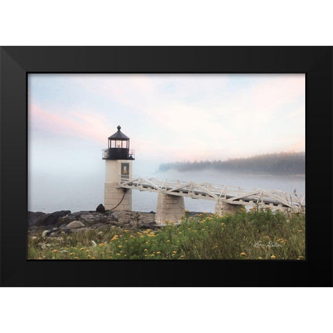 Marshall Point Lighthouse Black Modern Wood Framed Art Print by Deiter, Lori