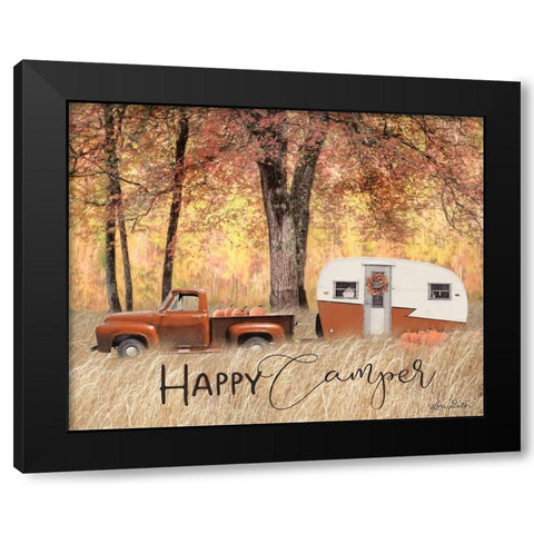 Fall Camping     Black Modern Wood Framed Art Print by Deiter, Lori