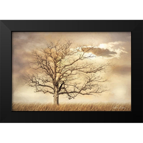 Golden Tree     Black Modern Wood Framed Art Print by Deiter, Lori