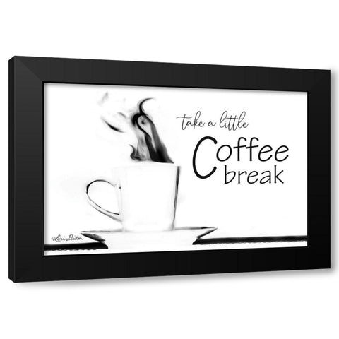 Take a Little Coffee Break Black Modern Wood Framed Art Print with Double Matting by Deiter, Lori