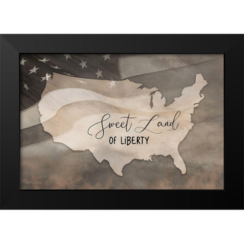 Sweet Land of Liberty      Black Modern Wood Framed Art Print by Deiter, Lori