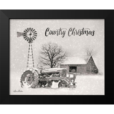 Country Christmas      Black Modern Wood Framed Art Print by Deiter, Lori