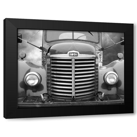International Truck Black Modern Wood Framed Art Print with Double Matting by Deiter, Lori