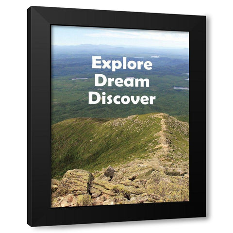 Explore Dream Discover Black Modern Wood Framed Art Print with Double Matting by Deiter, Lori
