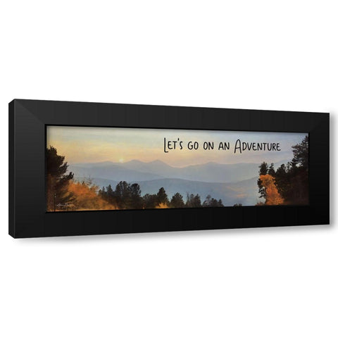 Lets Go on an Adventure Black Modern Wood Framed Art Print with Double Matting by Deiter, Lori