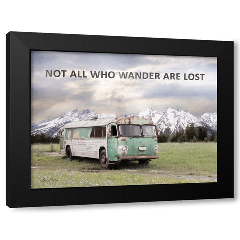 Camping in Style Black Modern Wood Framed Art Print with Double Matting by Deiter, Lori