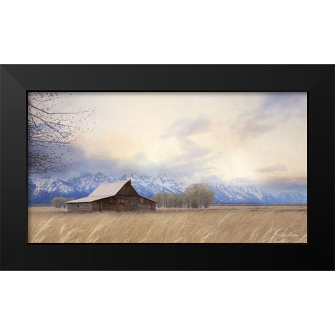 Faith to Move Mountains Black Modern Wood Framed Art Print by Deiter, Lori