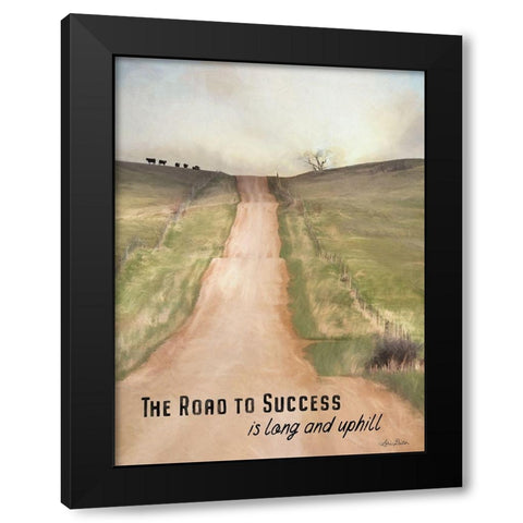Road to Success Black Modern Wood Framed Art Print by Deiter, Lori