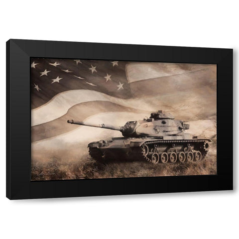 The Liberator Tank Black Modern Wood Framed Art Print with Double Matting by Deiter, Lori