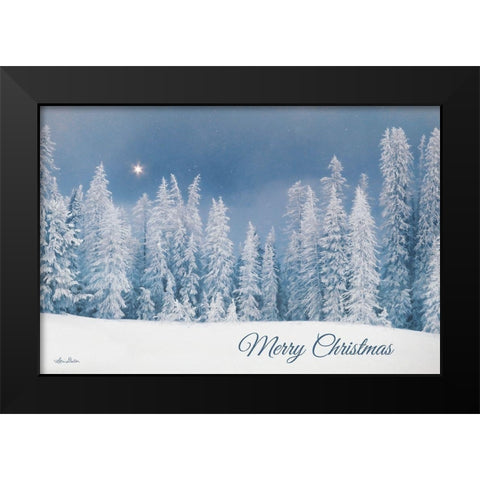 Lava Mountain Merry Christmas     Black Modern Wood Framed Art Print by Deiter, Lori