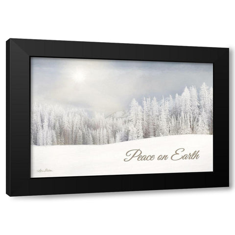 Lava Mountain Snow Storm    Black Modern Wood Framed Art Print by Deiter, Lori