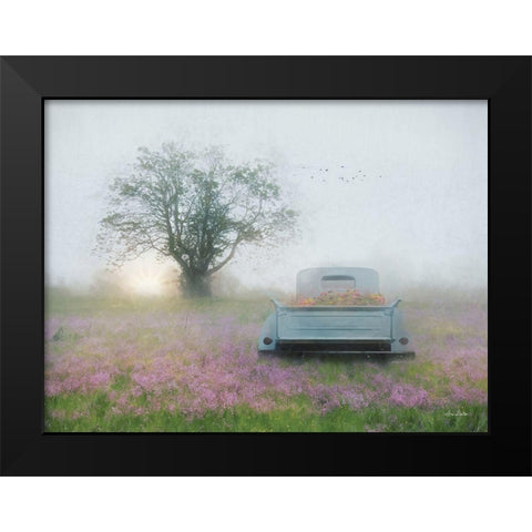 Summer Wildflowers Black Modern Wood Framed Art Print by Deiter, Lori