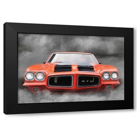 Burn Out Black Modern Wood Framed Art Print by Deiter, Lori